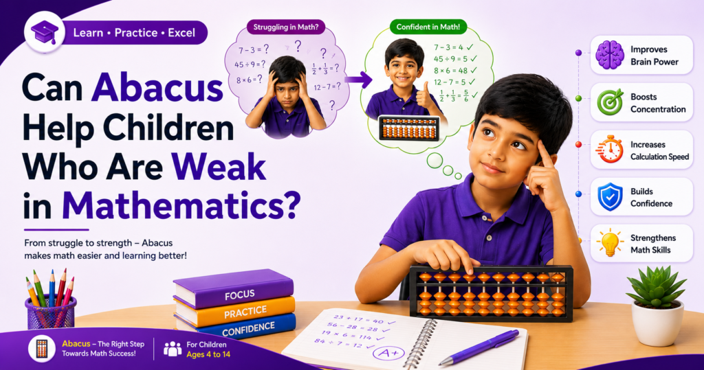 Can Abacu⁠s Help Children Who Are Weak i​n Mathematics?