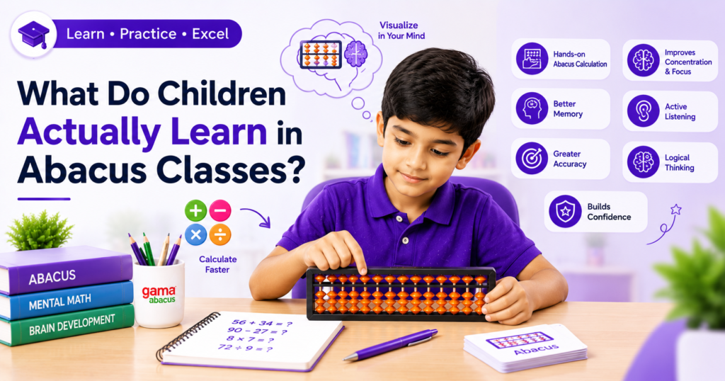 What Do Children Actually Learn i⁠n Abacus Classes‍