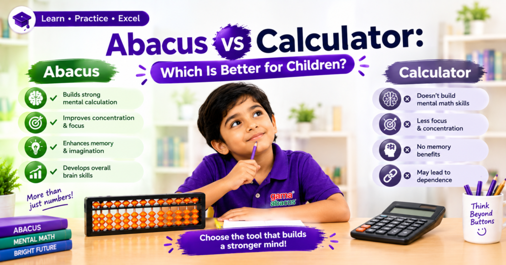 Abac‌us vs​ C‍alcu​lat​or: Wh‌ich Is‌ Better​ for Children